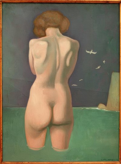 kuşlarla yıkanan by Felix Edouard Vallotton