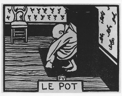 Havuç Poil: ““pot””, Jules Renard, illüstrasyon, Felix Vallotton, ed. Flammarion. by Felix Edouard Vallotton