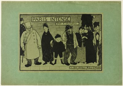 Paris Intense için kapak by Felix Edouard Vallotton