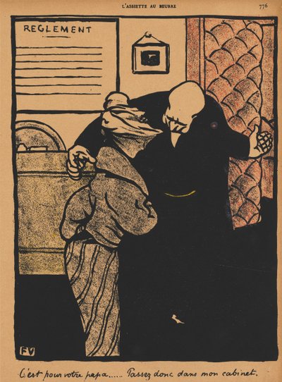 Suçlar ve Cezalar XIX, 776: Babanla ilgili, 1872. by Felix Edouard Vallotton