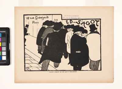 Ed Sagot--Lovers Of Prints (tahta baskı) by Felix Edouard Vallotton