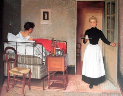 Félix Edouard Vallotton (1865 – 1925) İsviçreli ressam, 1892 hasta by Felix Edouard Vallotton