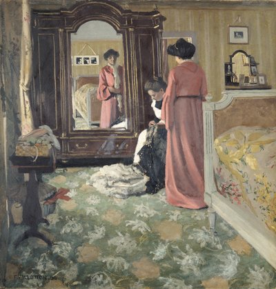 İç mekan by Felix Edouard Vallotton