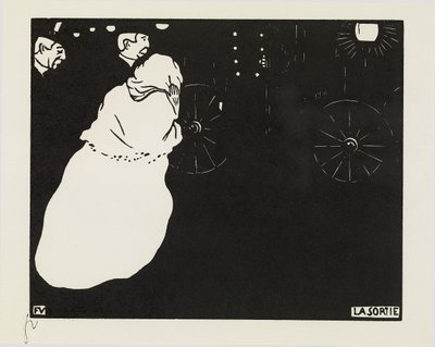 Çıkış, 1895 by Felix Edouard Vallotton