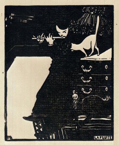 Flüt by Felix Edouard Vallotton