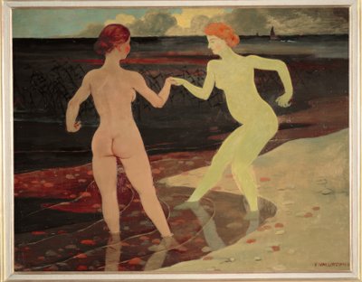 metresi ve hizmetçi by Felix Edouard Vallotton