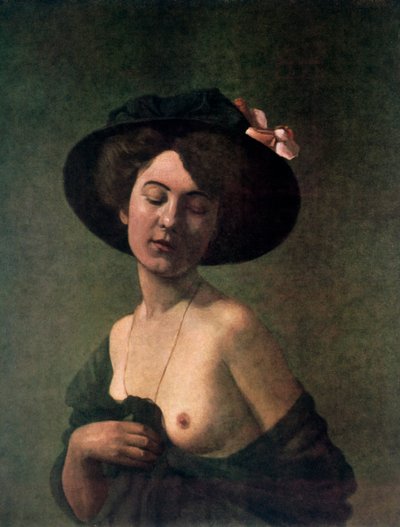 Şapkalı Kadın, 1908. by Felix Edouard Vallotton
