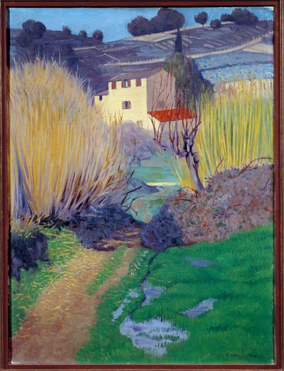 Cagnes Tablosunda Manzara, Felix Vallotton (1865-1925) 1921 Güneş. 0,8x0,6 m Rouen, Güzel Sanatlar Müzesi by Felix Edouard Vallotton