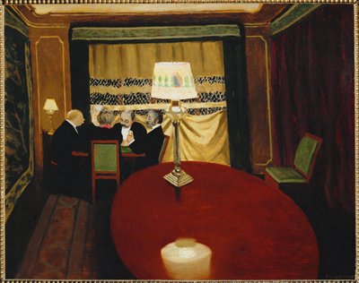 Le Poker by Felix Edouard Vallotton