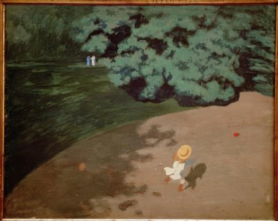 kırmızı balon by Felix Edouard Vallotton