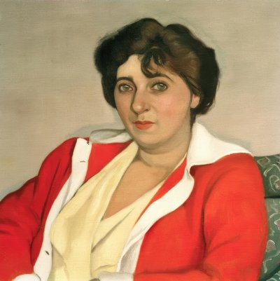 kırmızı kazak by Felix Edouard Vallotton