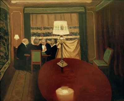 Poker by Felix Edouard Vallotton