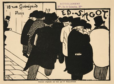 Les Amateurs d? Estampes, pub. 1892 by Felix Edouard Vallotton