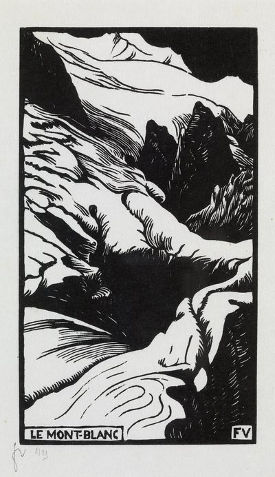 Mont Blanc, 1892 by Felix Edouard Vallotton