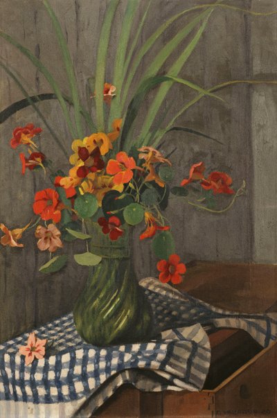 Nasturtiumlar; kapuçinler by Felix Edouard Vallotton