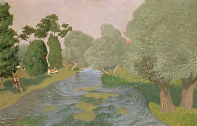 Normandiya Manzarası by Felix Edouard Vallotton
