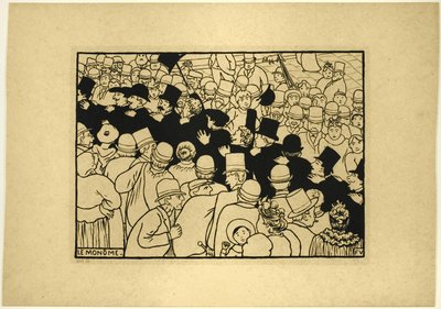 Tek Sırada Sokaklarda Geçmek by Felix Edouard Vallotton