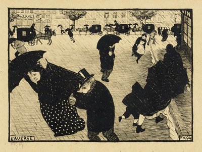 Paris Yoğun, 1893-94 by Felix Edouard Vallotton