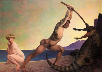 Ejderhayı Öldüren Perseus by Felix Edouard Vallotton