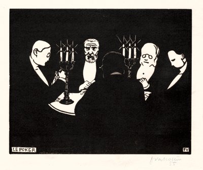 Poker, 1896. by Felix Edouard Vallotton