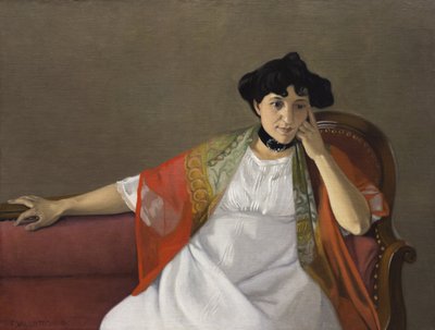 Sanatçının eşi Gabrielle Vallotton