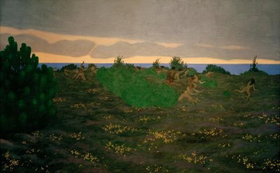 eski akşam by Felix Edouard Vallotton