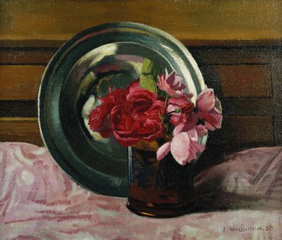 Güllü Natürmort; Doğa Morte aux Gülleri, 1920 by Felix Edouard Vallotton