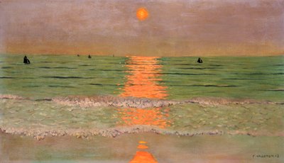 Gün batımı, 1913 by Felix Edouard Vallotton