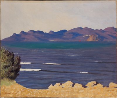 Esterel ve Cannes Körfezi, 1925. by Felix Edouard Vallotton