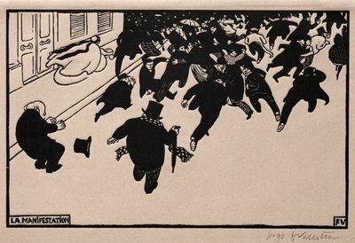 Protesto, 1893. by Felix Edouard Vallotton