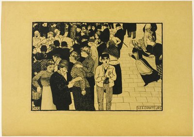 Şarkıcılar by Felix Edouard Vallotton