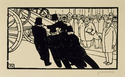 müteahhitler by Felix Edouard Vallotton