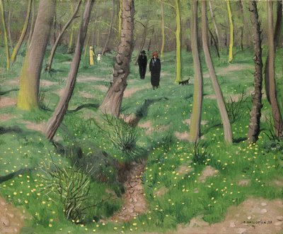 İlkbaharda çalılar, 1923 by Felix Edouard Vallotton