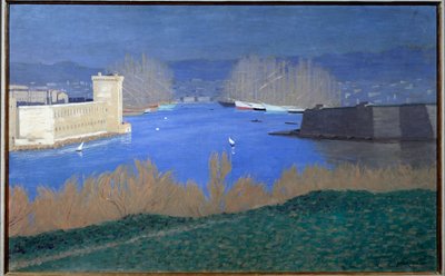 Marsilya limanının görünümü Resim Felix Vallotton (1865-1925) 1901 Özel koleksiyon - Marsilya limanının görünümü. Felix Vallotton