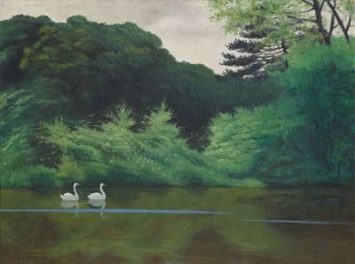 Lac Saint-James Adası, 1922 by Felix Edouard Vallotton