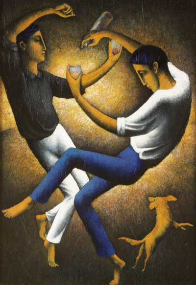 İki Bask, 1912 dolayları (tuval üzerine yağlı boya) by Felix Elie Tobeen