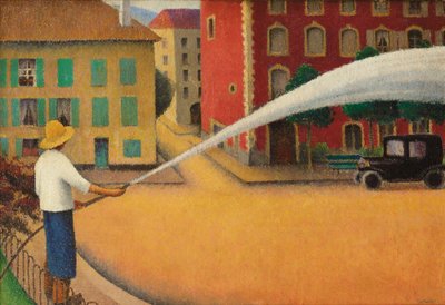 Sprinkler, c.1925 (tuval üzerine yağlı boya) by Felix Elie Tobeen