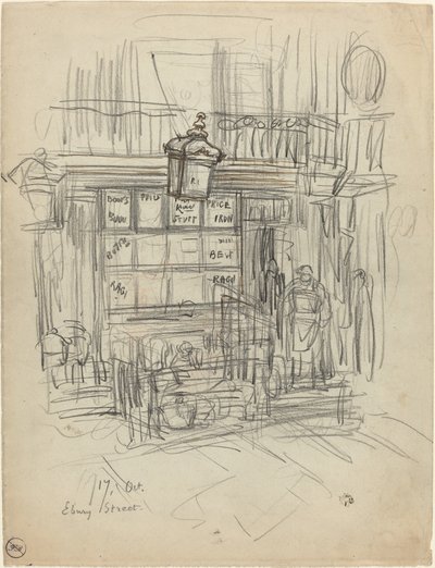 Ebury Caddesi by Felix Hilaire Buhot