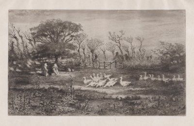 Kazlar, 1860-98. by Felix Hilaire Buhot