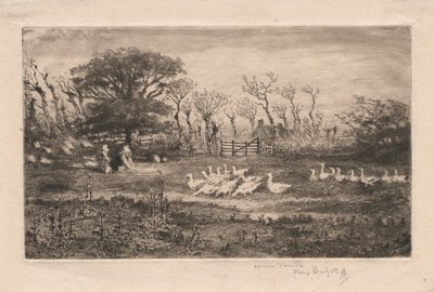Kazlar, 1887. by Felix Hilaire Buhot