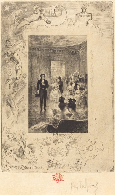 I Promessi Sposi (Nişanlı) by Felix Hilaire Buhot
