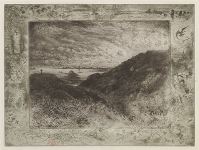 Uçurum: Saint-Malo Körfezi by Felix Hilaire Buhot