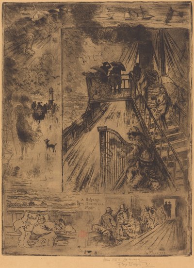 Geçit Geçit, 1879-1885. by Felix Hilaire Buhot