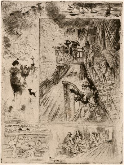 Geçit Geçit, 1879-1885. by Felix Hilaire Buhot
