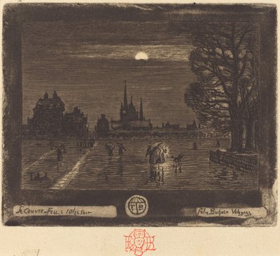 Sokağa çıkma yasağı (ön) by Felix Hilaire Buhot