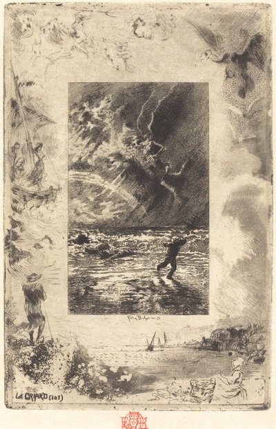 Le Criard Çığlık atan, 18791880. by Felix Hilaire Buhot