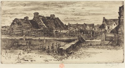 Büyük Kulübeler, 1881. by Felix Hilaire Buhot
