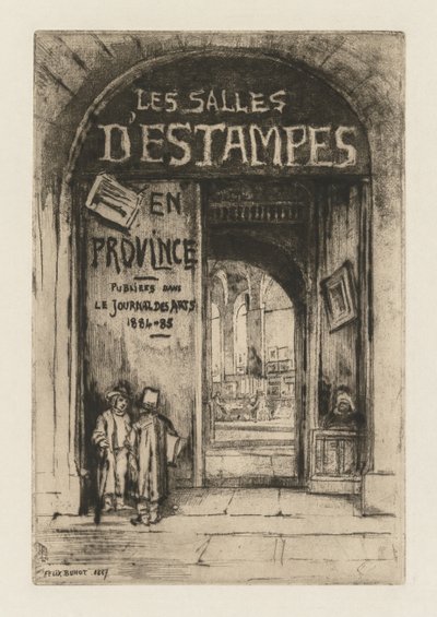 Eyaletlerdeki Baskı Odaları, 1877. by Felix Hilaire Buhot