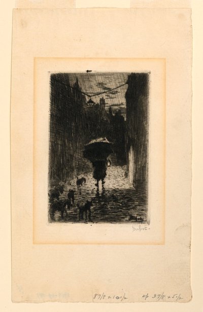 Yağmurlu gün by Felix Hilaire Buhot
