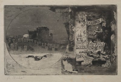 Baykuşların Kalesi by Felix Hilaire Buhot